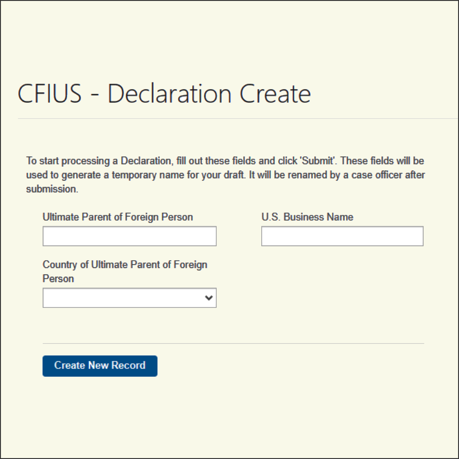 Everything about the CFIUS portal you were afraid to ask
